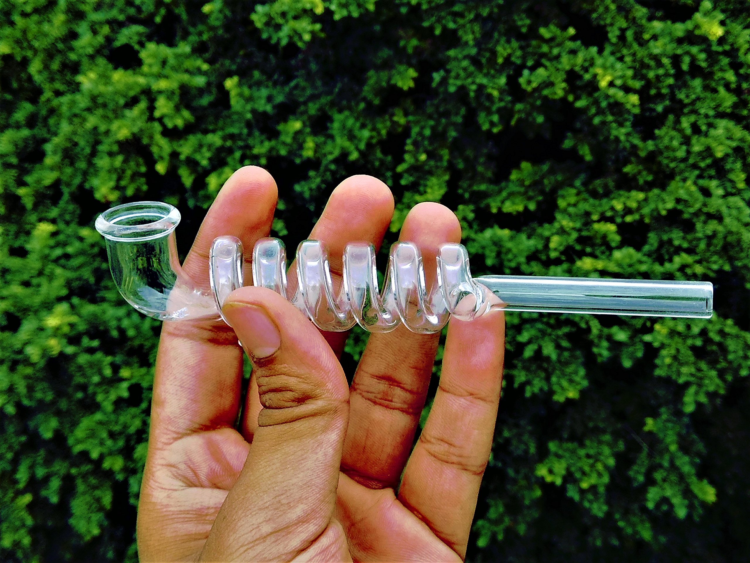 OutonTrip 6" Glass Smoking Pipe - Transparent -6