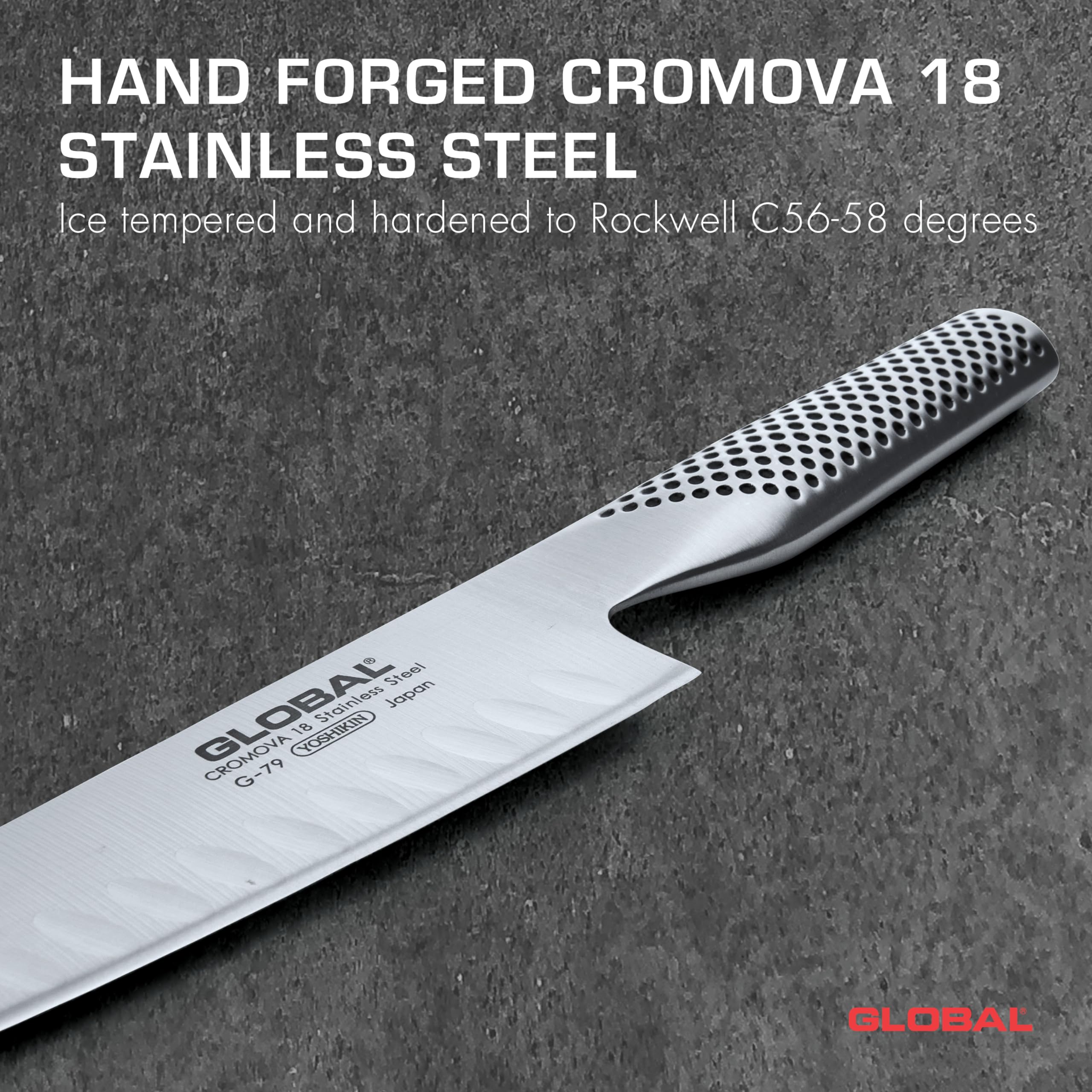 Global Knives G79 Cook's Knife Fluted, 16cm/6.5
