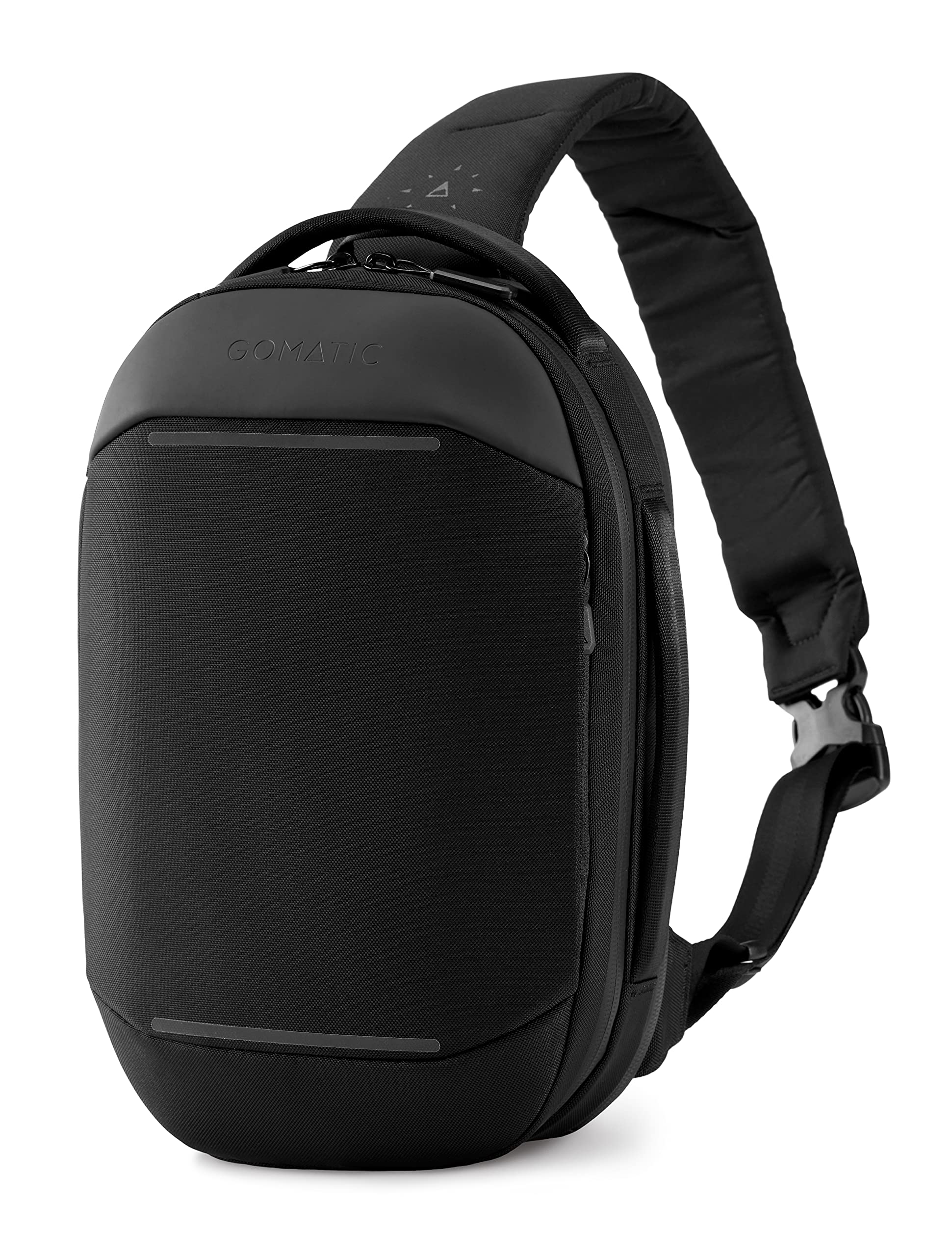 Gomatic Navigator Sling 6 L | Crossbody-Bag | Gürteltasche | Sling-Bag | Daypack | Tablet-Tasche | Umhängetasche für jeden Tag | Tagesrucksack wasserabweisend - Black