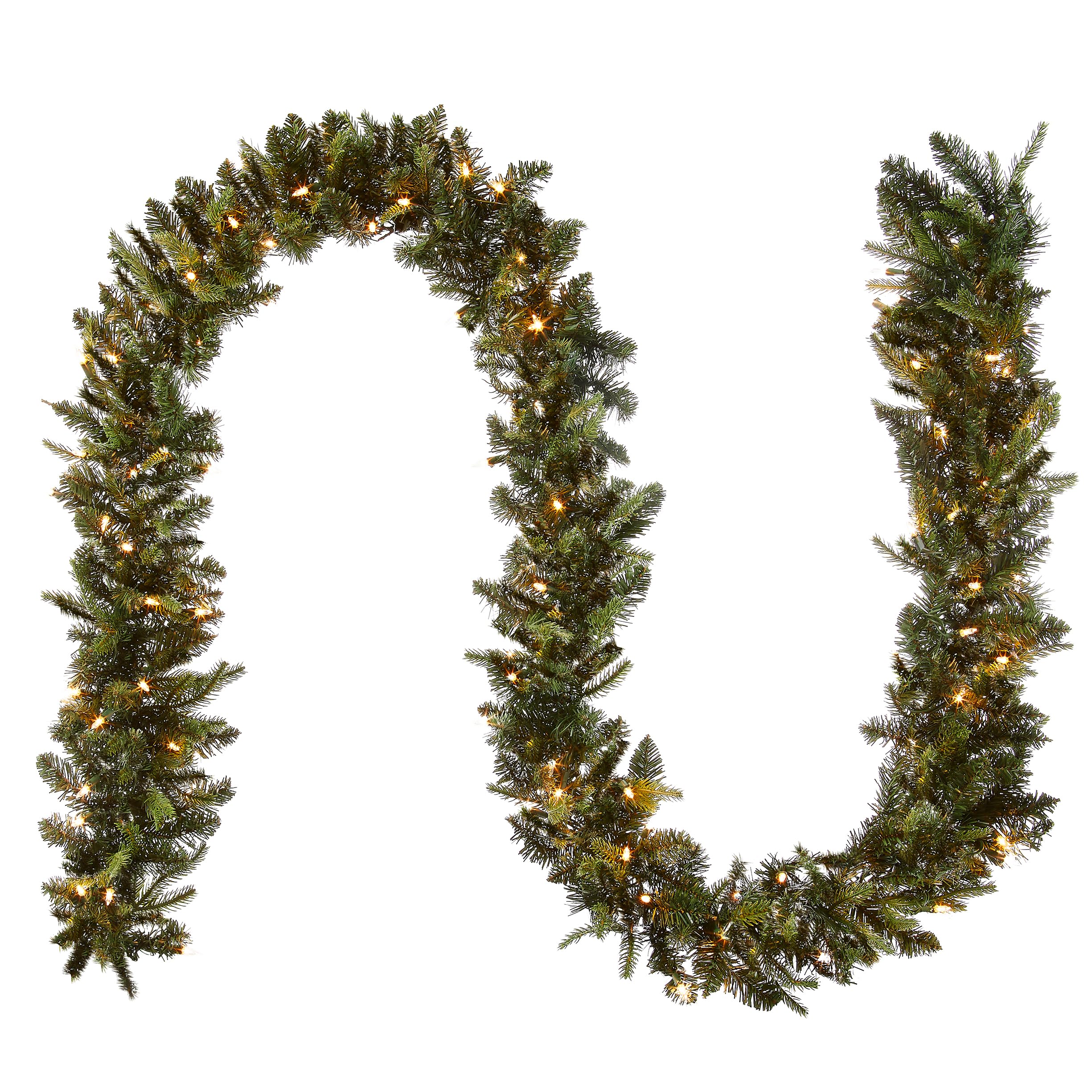 Guirlande Fraser Grande en PVC vert pour décorer votre cheminée de Noël