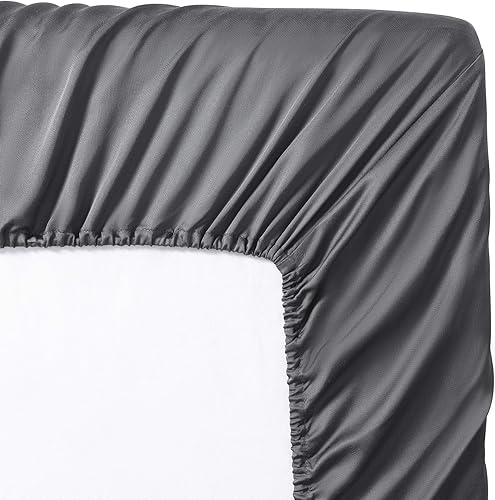 Vista 42 de Valeron Juego de sábanas de 100 % Tencel modal satinado, lujosamente suave, transpirable, refrescante, de fibra de haya de madera, matrimonial