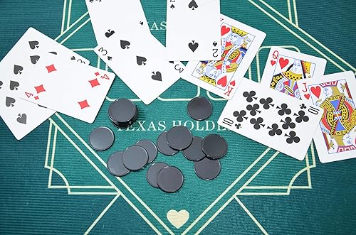 Vista 117 de SmartDealsPro juego de 100 fichas de aprendizaje de plástico opaco, de 1 pulgada, para juegos de fichas, minipóquer, con caja de almacenamiento