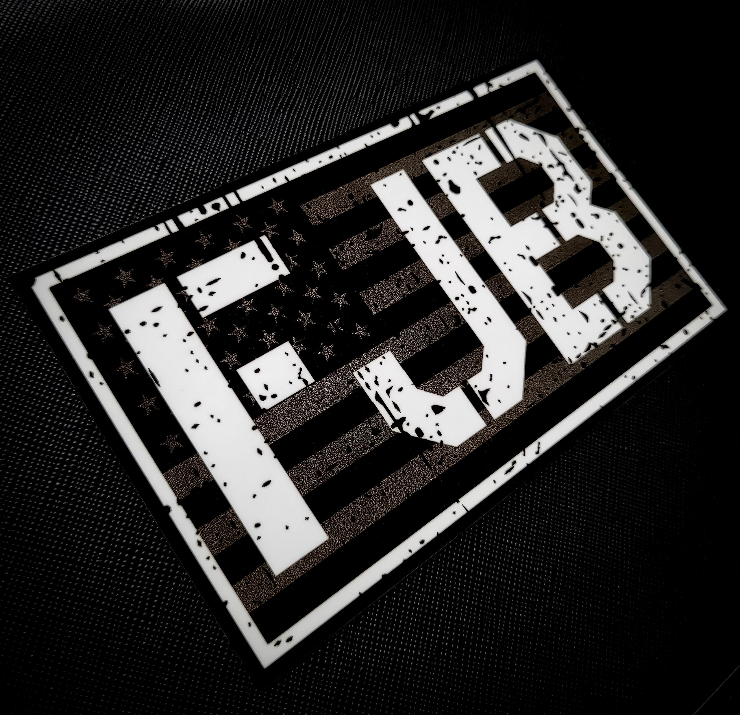 3M FJB American Flag We The People Black Flag Vinyl Sticker Decal (2 Pack 2"x3.5")