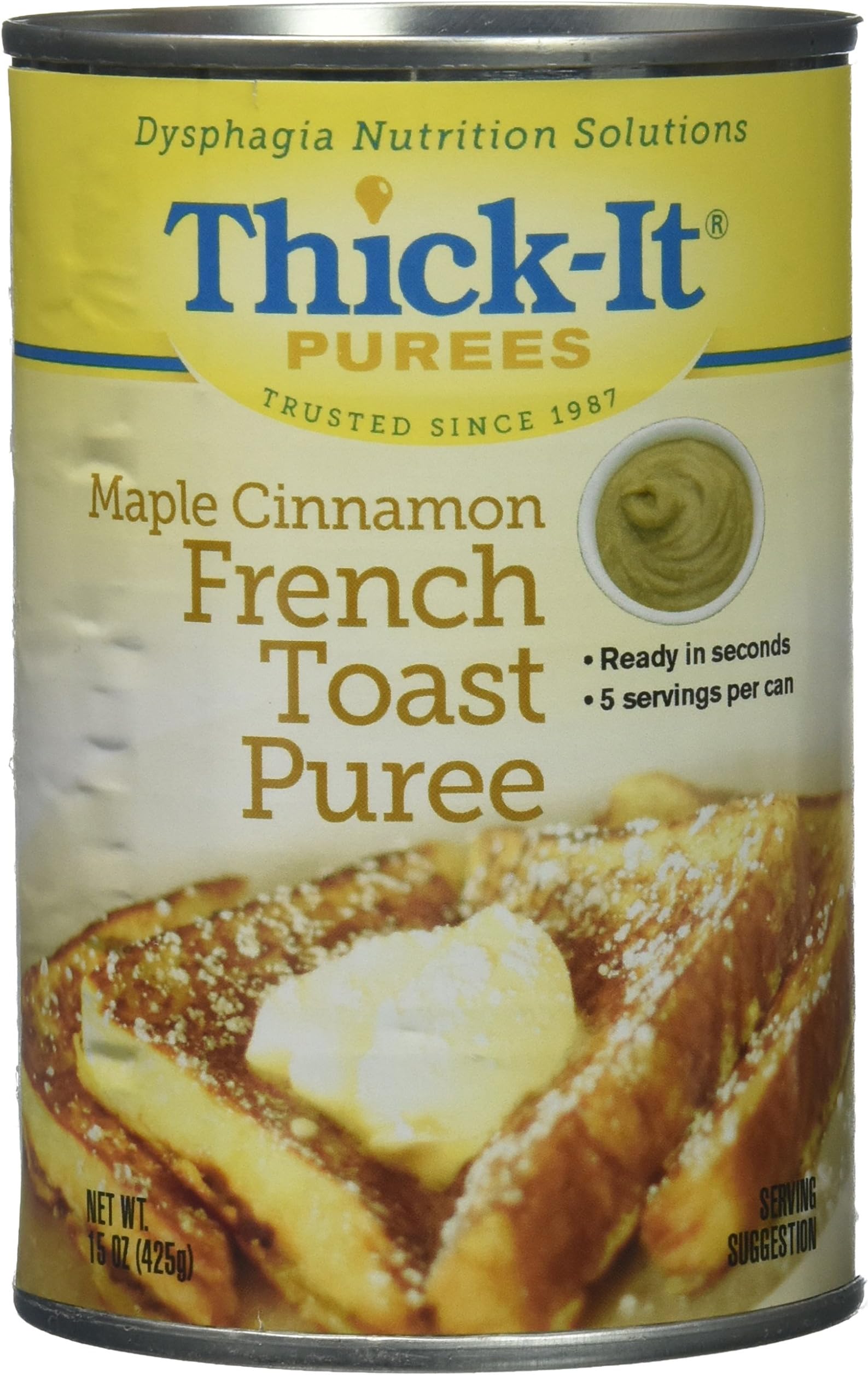 Thick-It Purees Maple Cinnamon French Toast, 15 oz Can (Pack of 1)