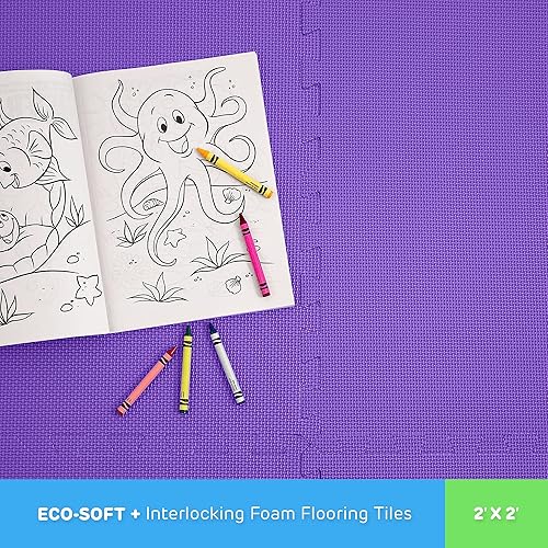 Miniatura 2 de IncStores Azulejos de espuma ecológica de 12 pulgada de grosor  Azulejos de espuma entrelazados de alta densidad para una protección rápida del