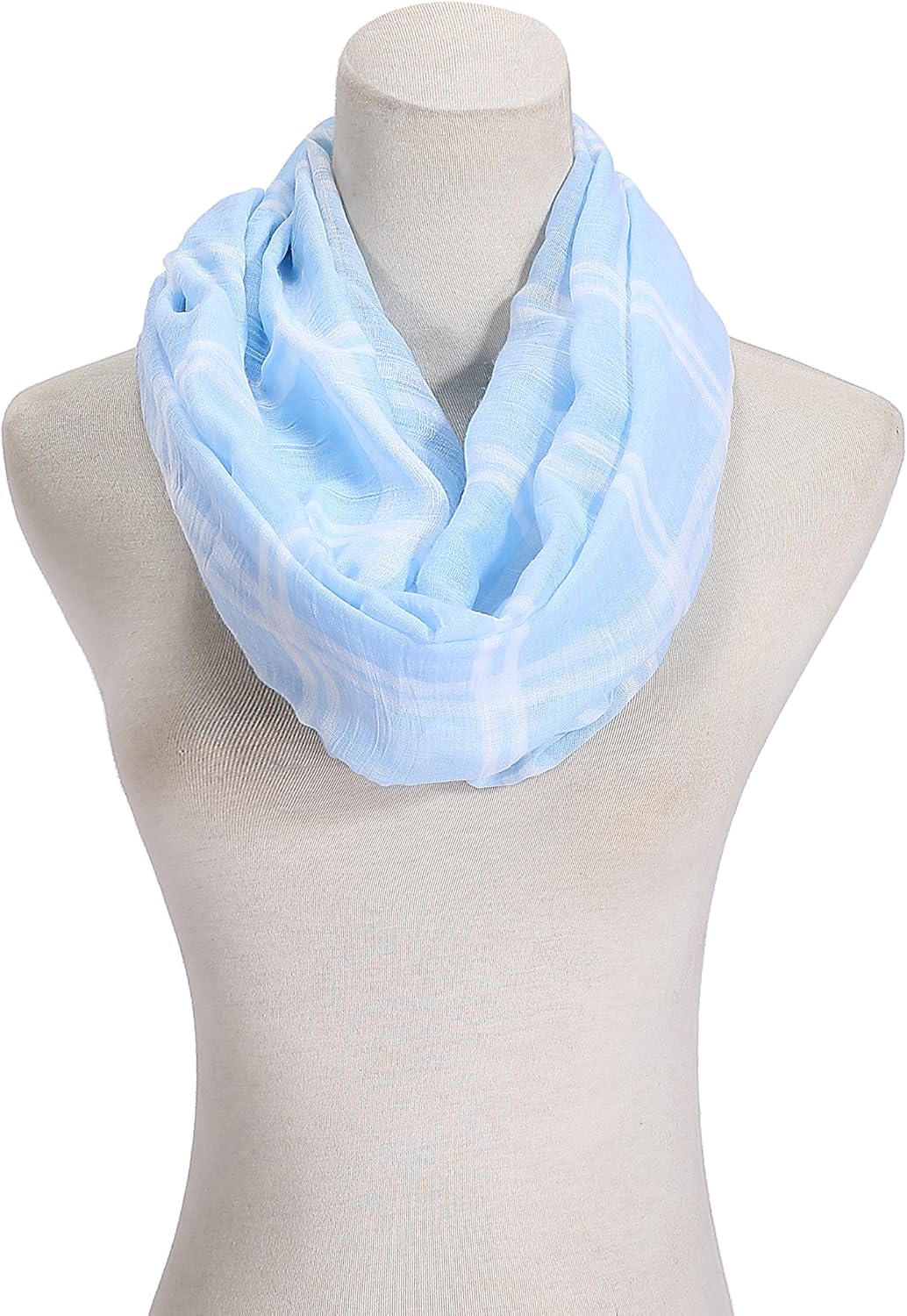 soft square grid infinity scarf. fashion at Amazon Women’s Clothing store