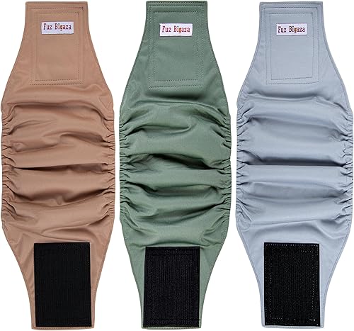 Miniatura 6 de Pañales para perros machos (paquete de 3), lavables, reutilizables, para perrito, cachorros, para entrenamiento de incontinencia, marcado para