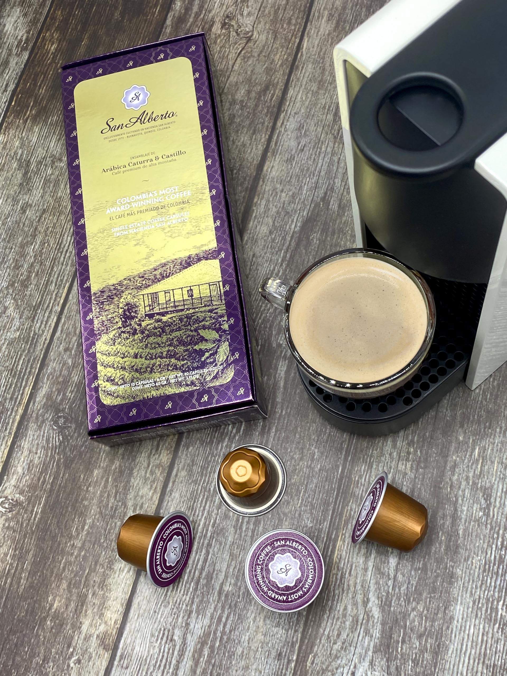 Amazon.com: San Alberto Colombian Coffee Capsules Aluminum Medium
