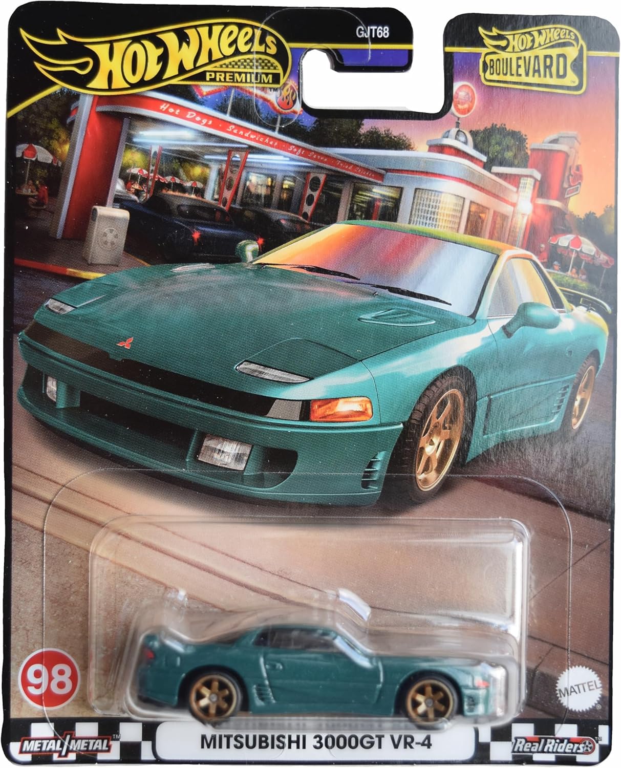 Hot Wheels Mitsubishi 3000GT VR-4, Boulevard [Green]