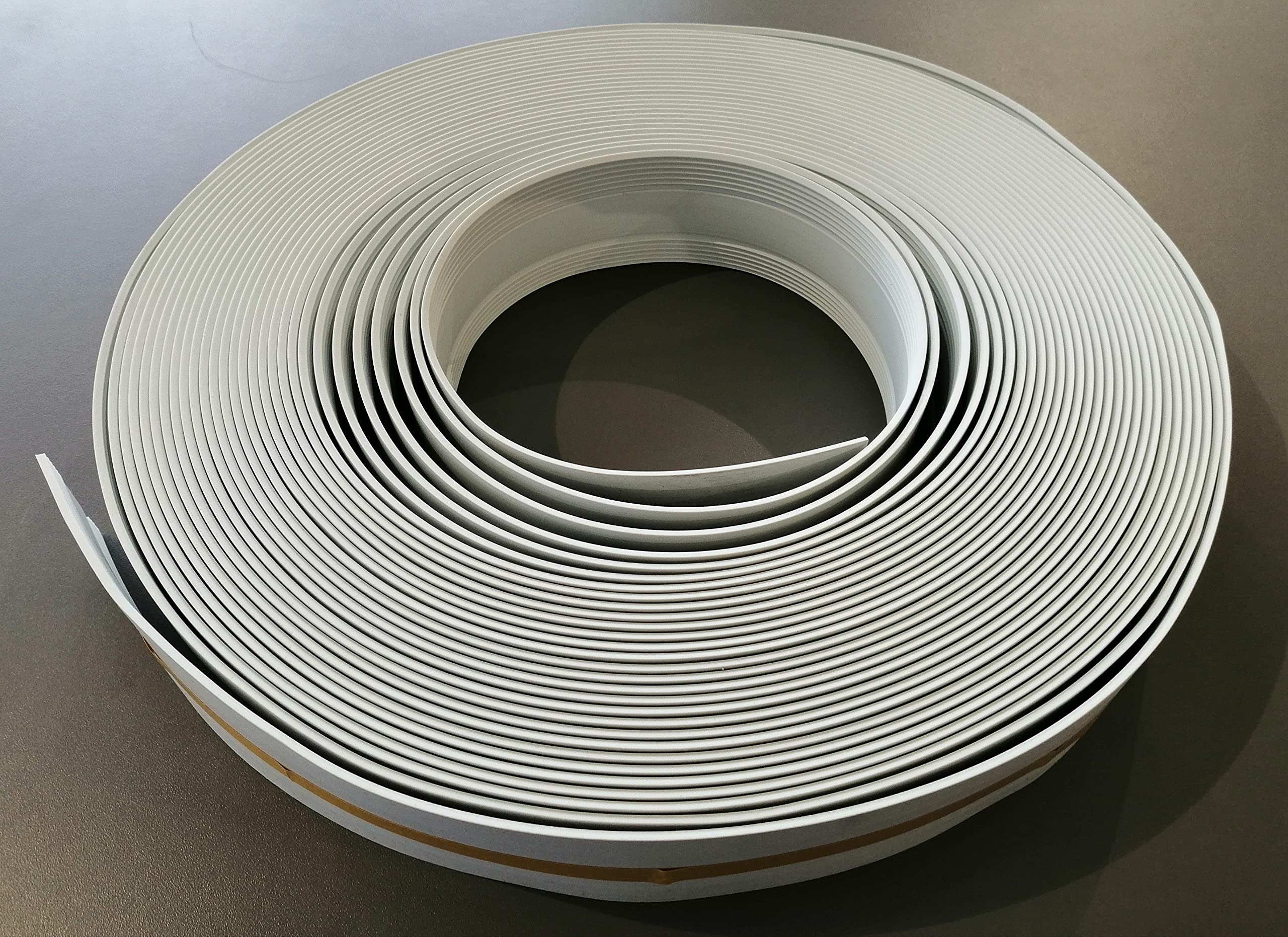 Auflage-Gummi hellgrau für Stegplatten Rolle 60 mm x 25 m für Aluminium-Profile Acrylglas Polycarbonat HKP