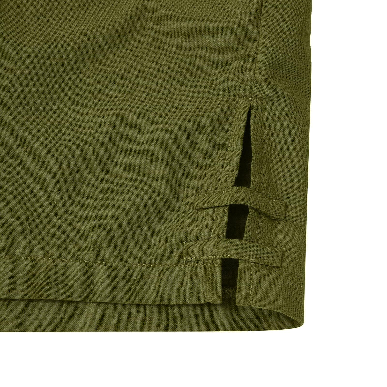 Caprihose Damen Sommer Hohe Taille Elegante Casual Sommerhose Leinen Stoffhose Verstellbarer Elastikbund Mehrere Taschen Einfarbig LäSsige Freizeithose Leichter Stoff Für Haus