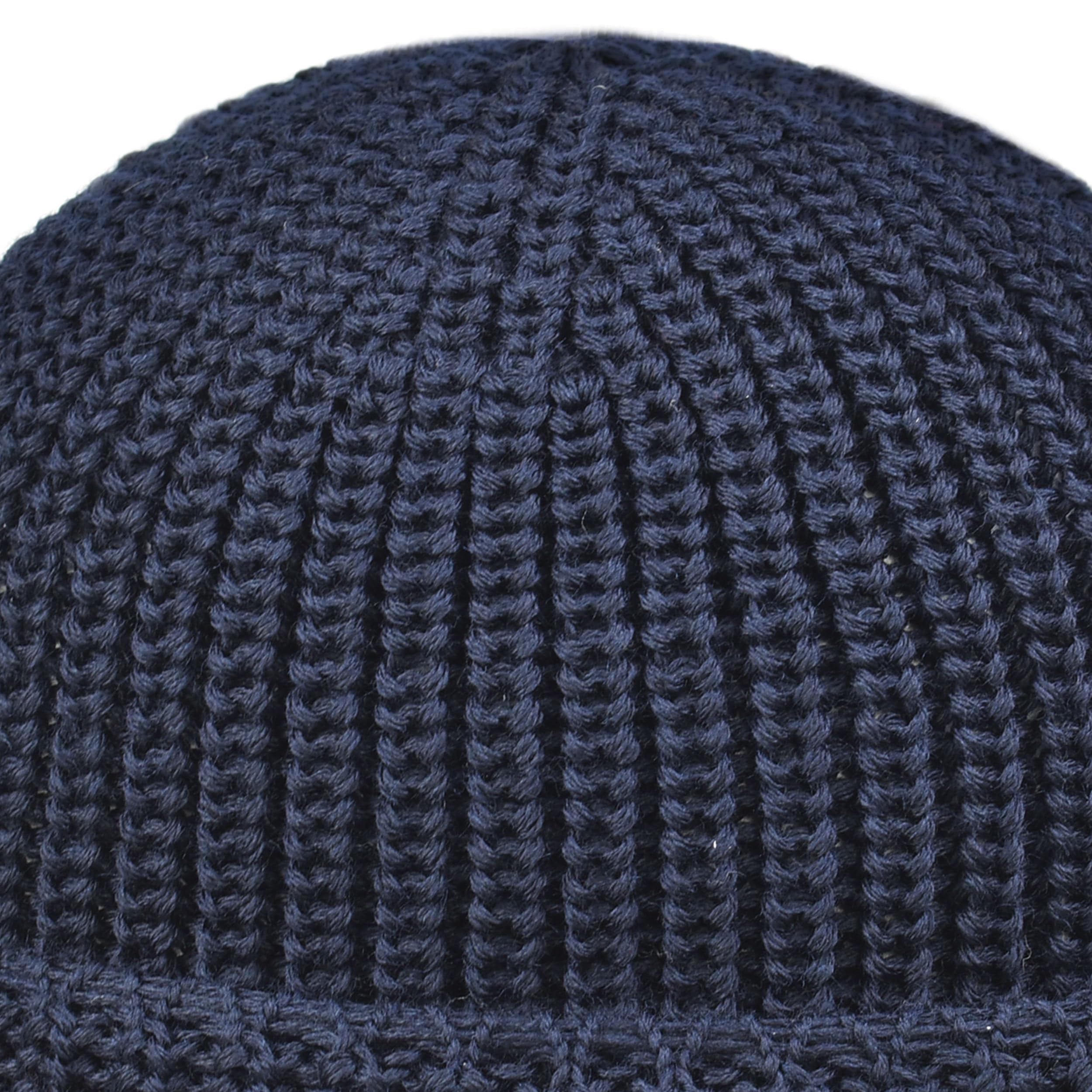 Melegari Berretto Cuffia Beanie Northdock a Doppio Spessore | Docker cap Pura Lana Merino Extrafine | Made in Italy