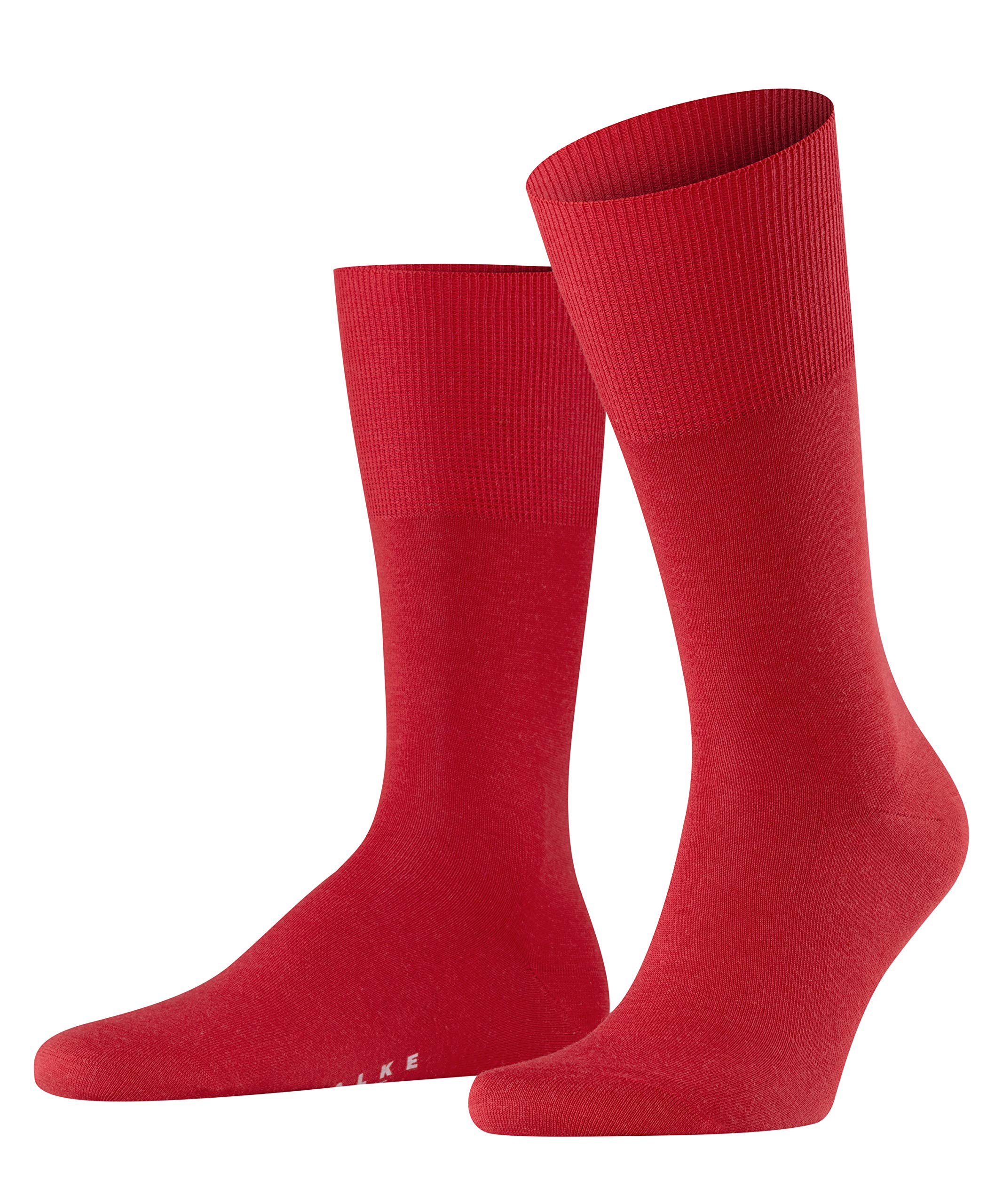 FALKE Men's Airport M So Wool Cotton Plain 1 Pair Socks, Red Scarlet 8120, 5.5-6.5