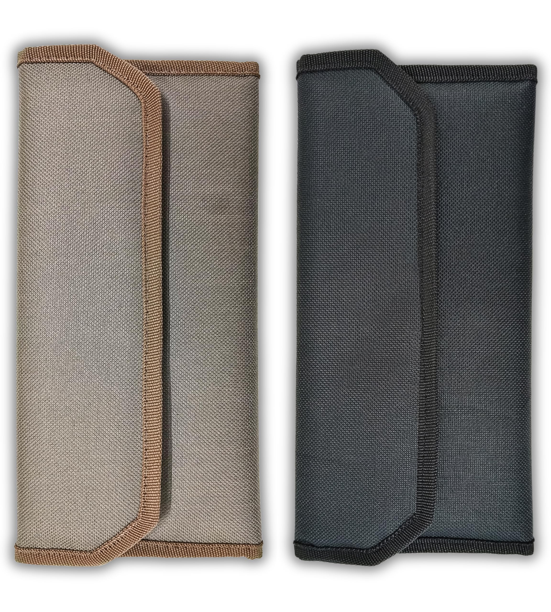 Ransh Compact & Slim Unisex Card Holder, Money Wallet, Chequebook Holder, Pack of 2 pcs (Mat Brown & Mat Black)-image-36