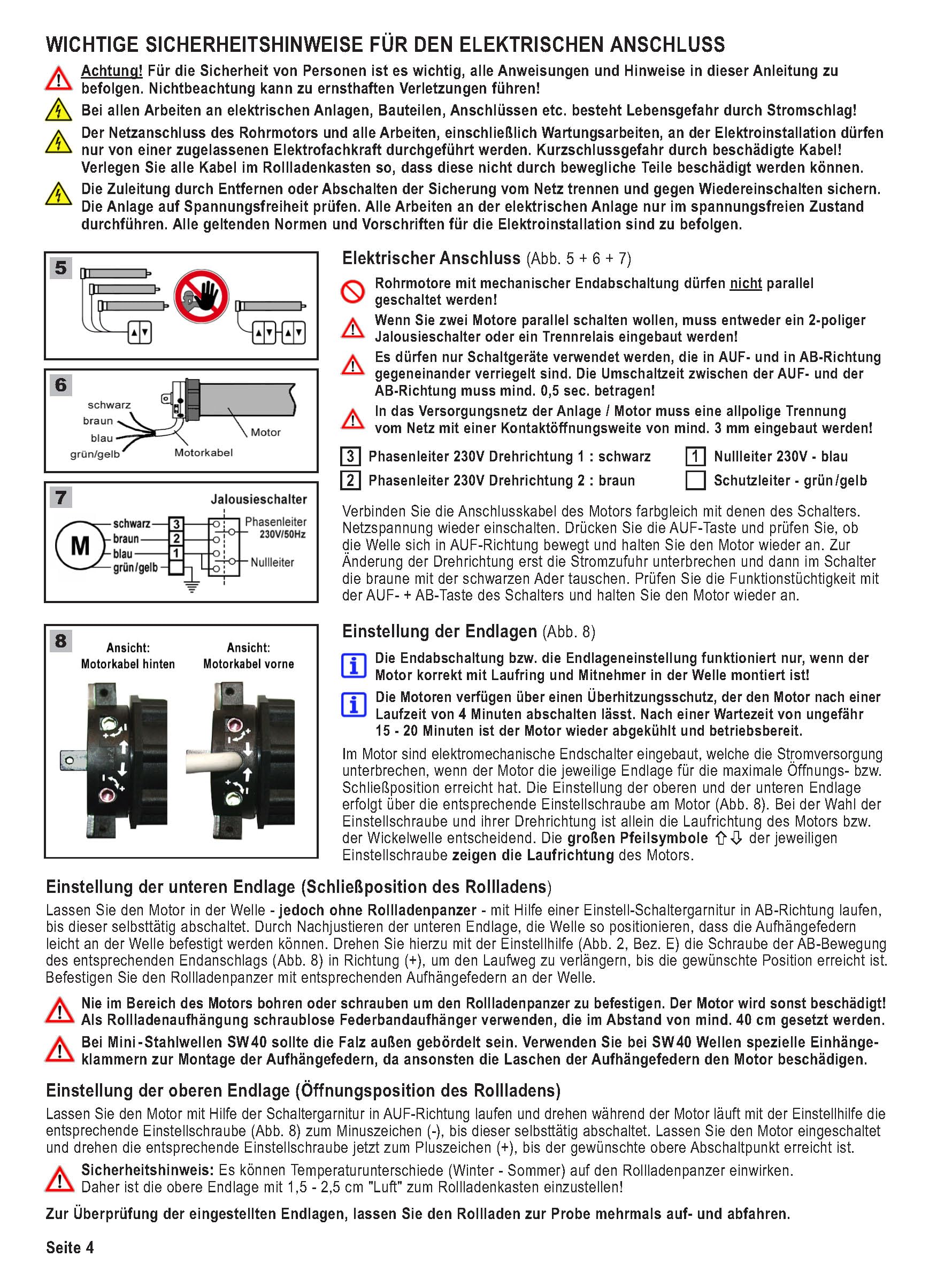 Rollladenmotor 10-50 Nm nach Wahl! SW60 Rolladenmotor Rohrmotor Jalousiemotor (20NM SW60)