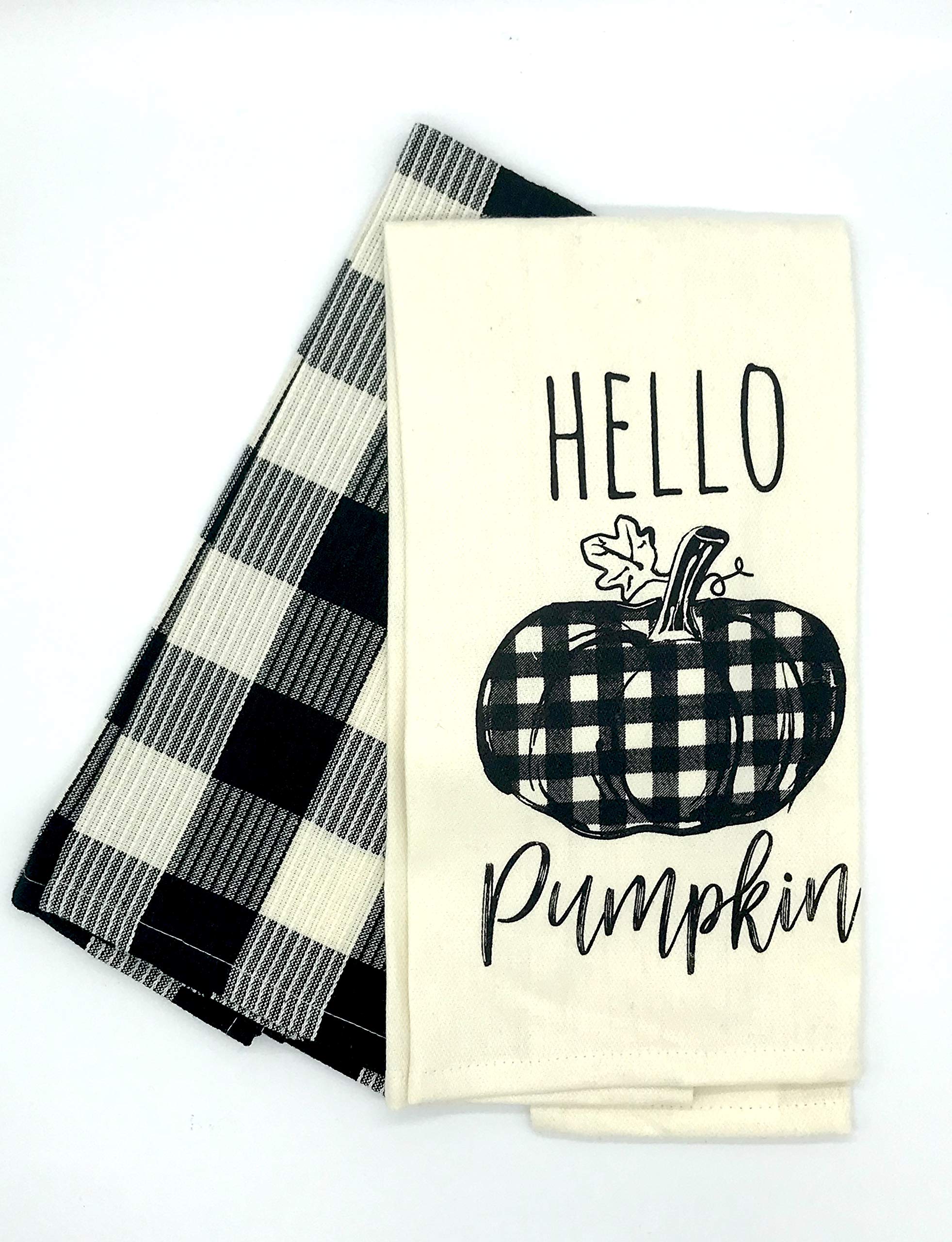 Hello Pumpkin Harvest Flour Sack Towel Set