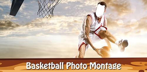 Montagem da foto do basquete