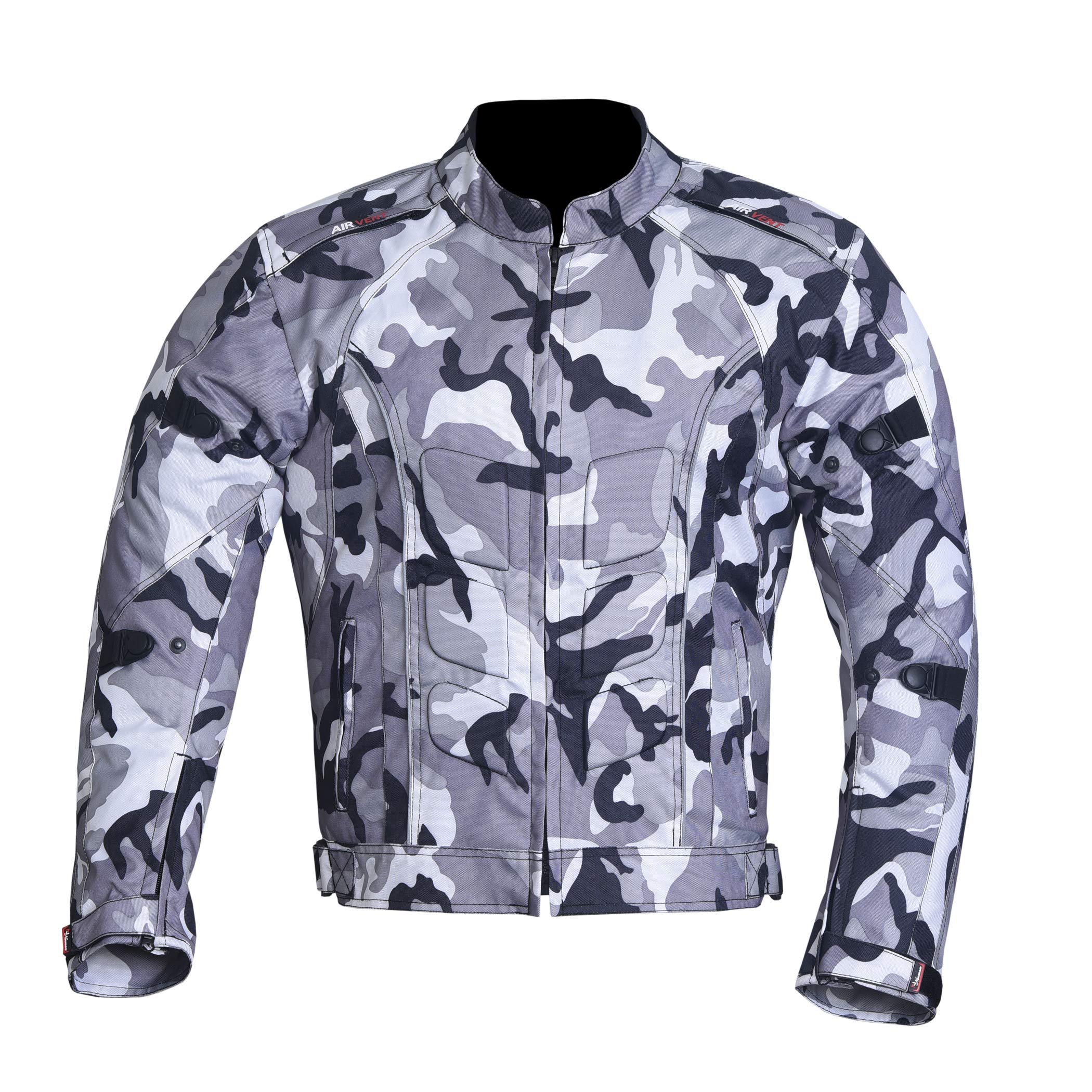 Norman Men's Grey Camo Motorbike Motorcycle Waterproof Protection Jacket Armour Jacket Protective Jacket For (As8, Alpha, Xx_l, Regular, Regular, )