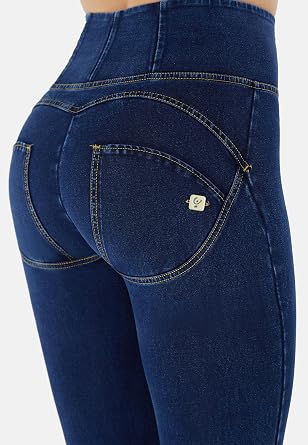 FREDDY WR.UP Denim Butt Lifting Jeans for Women - High Waist Full Length Shaping Stretchy Versatile Travel Pants for Women