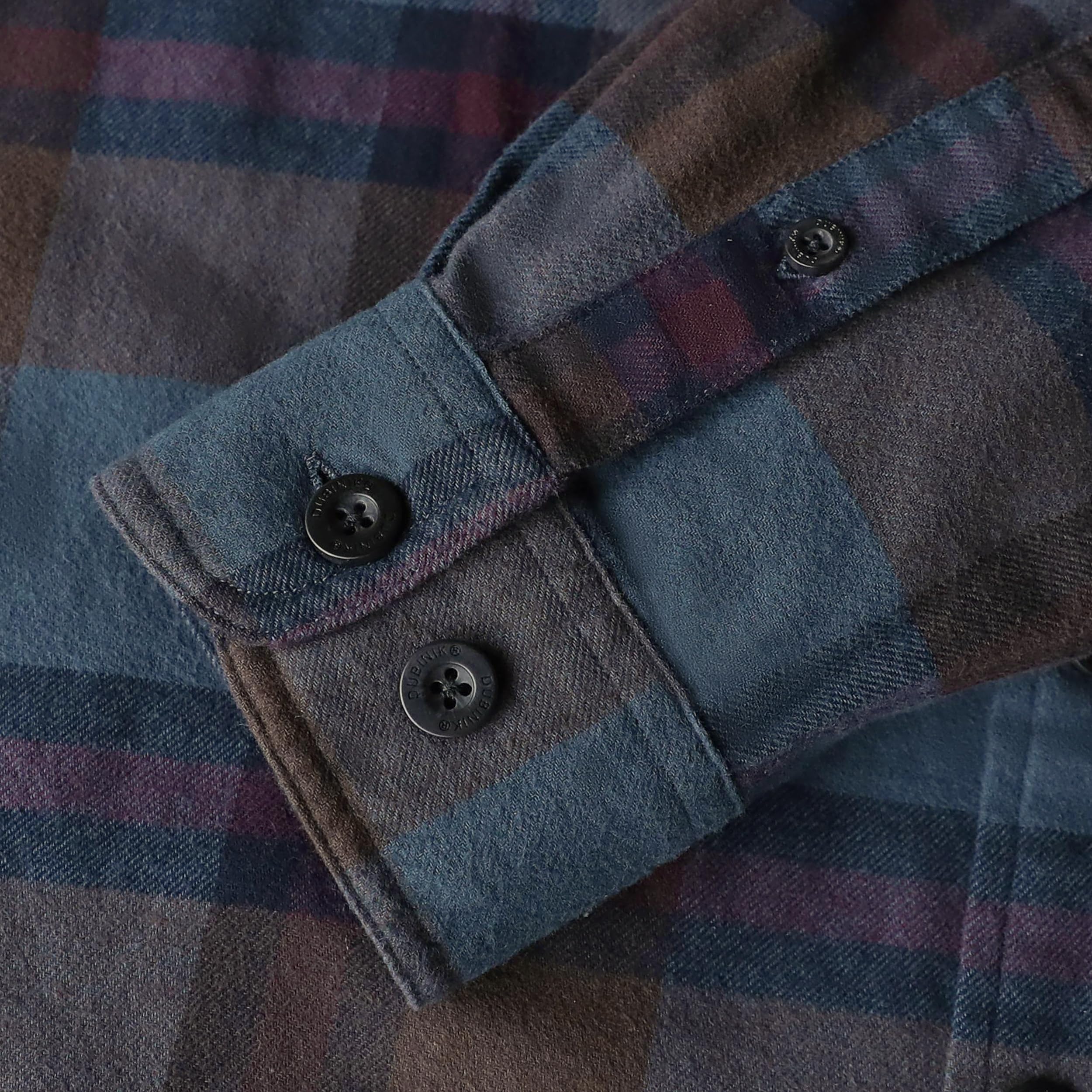 Dubinik®Camicia Flanella Uomo Camicia Uomo Flanella Leggera Cotone Comode Casual Invernale Camicia A Quadri Uomo Flanella