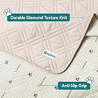 Vista 6 de PetAmi Funda de sofá impermeable para perros, funda de muebles reversible, protector de sofá para cama de mascotas y gatos, manta lavable para Beige