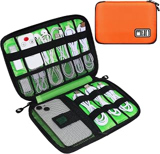 Travel Cable Organizer Bag Small Electronic Organizer Cable Bag Travel Cable Case Waterproof Cable Organizer Bag Travel Essentials for Cord Storage,Charger,Hard Drive