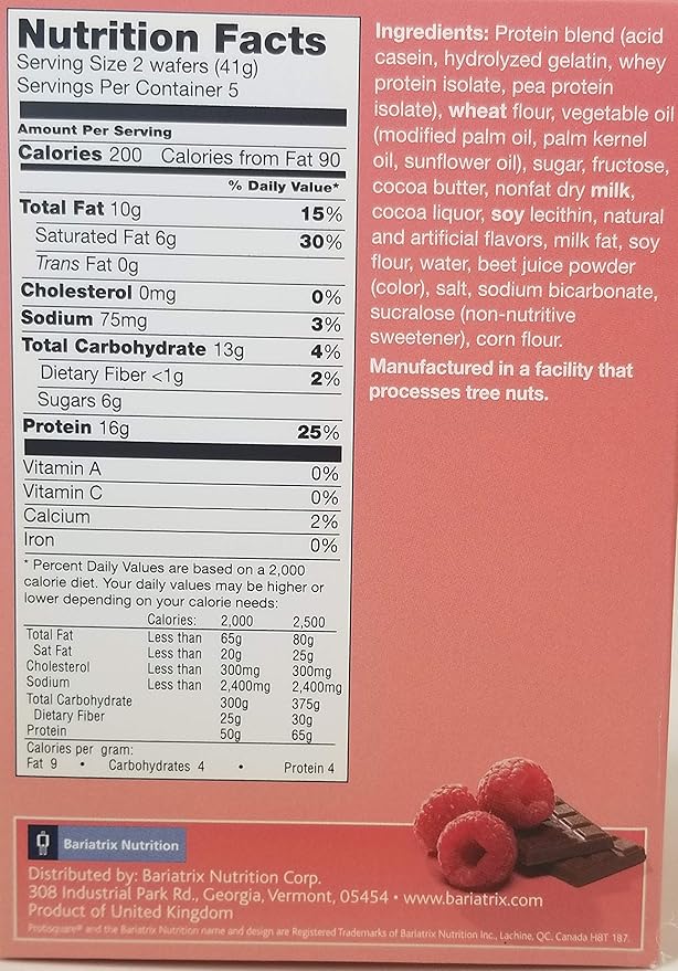 Proti Fit High Protein Wafer Bar - Raspberry (5 porciones) miniatura 3