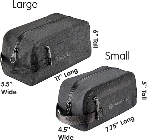 Miniatura 10 de DoppSåk - Neceser de viaje impermeable y a prueba de fugas, color gris