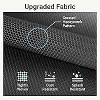 Vista 5 de VIPEK R4C - Perchero portátil con ruedas, resistente, ajustable, para ropa de armario, con ruedas bloqueables, color negro, con cubierta