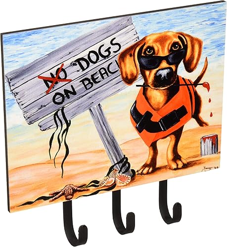 Miniatura 1 de Caroline's Treasures AMB1341TH68 - Correa o soporte para llaves, ganchos de pared, ganchos para llaves, soporte para perchero, ganchos para colgar