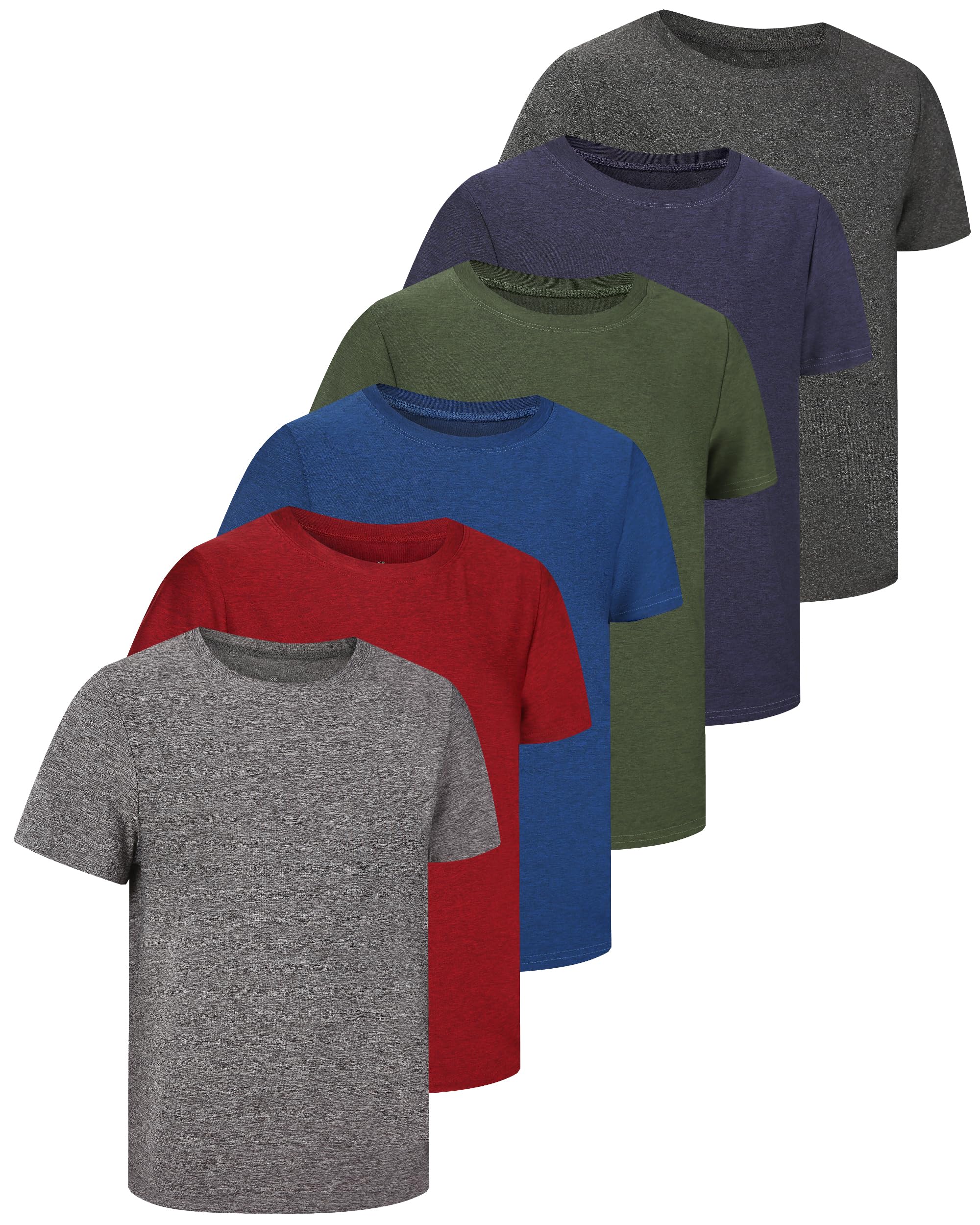 NebuKinex 6-Pack Boys Athletic Shirts