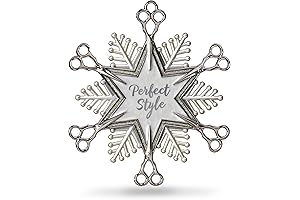 Hallmark Keepsake Christmas Ornament 2018 Year Dated, Hairdresser Hair Stylist Snowflake Scissors Holiday Style