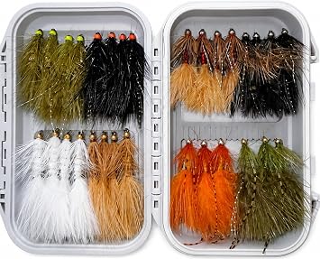 Wooly Bugger Flies, Trout, Bass & Panfish, Sizes 4-10