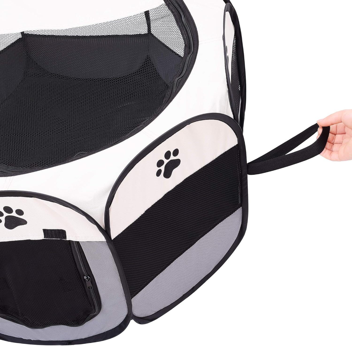 Mile High Life | Portable Cat Dog Crate | Foldable Dog Case Tent | Collapsible Travel Crate | Water Resistant Shade Cover | for Dogs/Cats/Rabbit (Gray, Small (Pack of 1)) : Pet Supplies