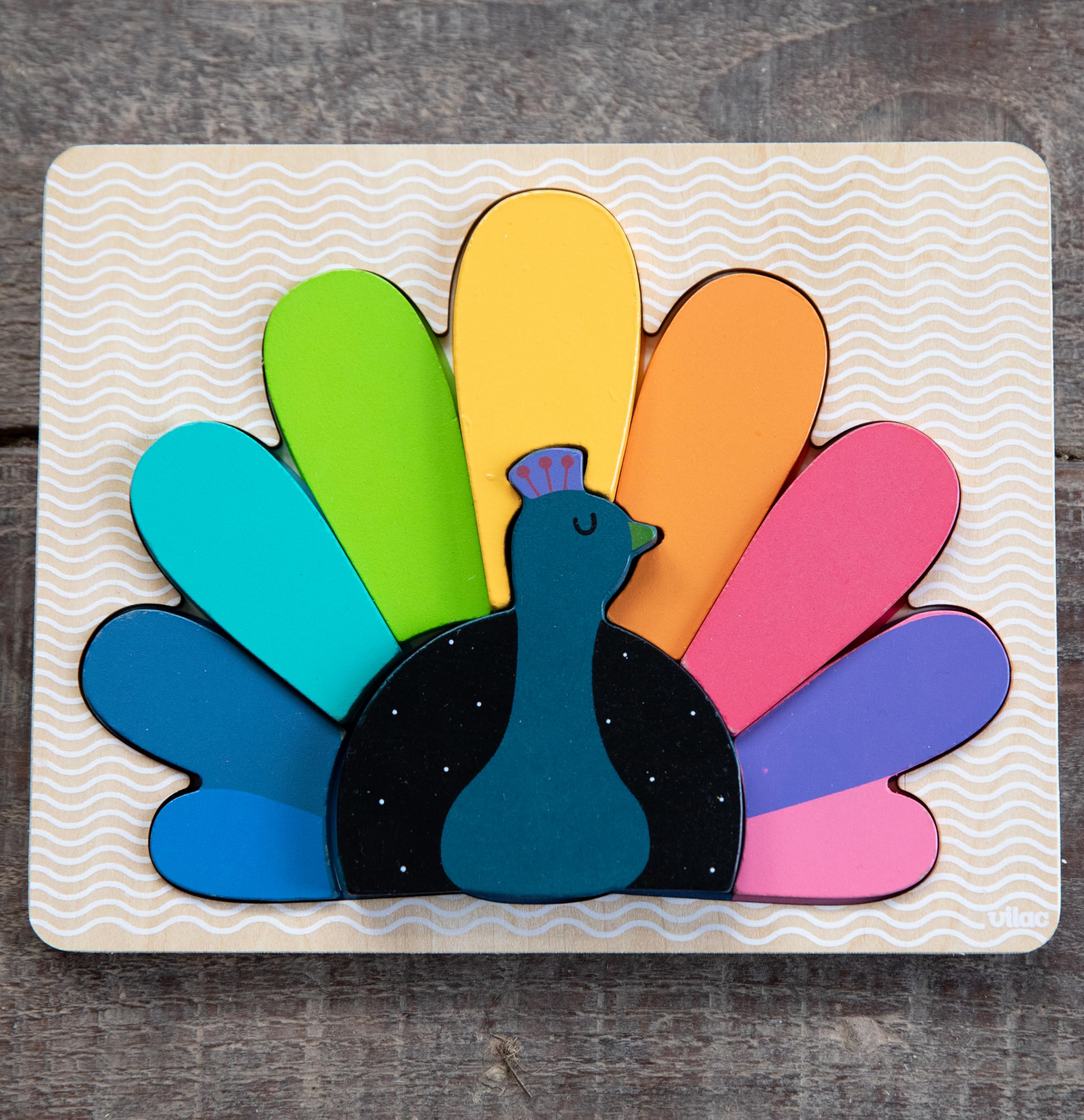Nattou- Animales Rompecabezas, Multicolor, Grand (Vilac VIL7413)