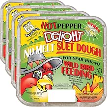 C&S Hot Pepper Delight No-Melt Suet Dough 11.75oz Pack of 4