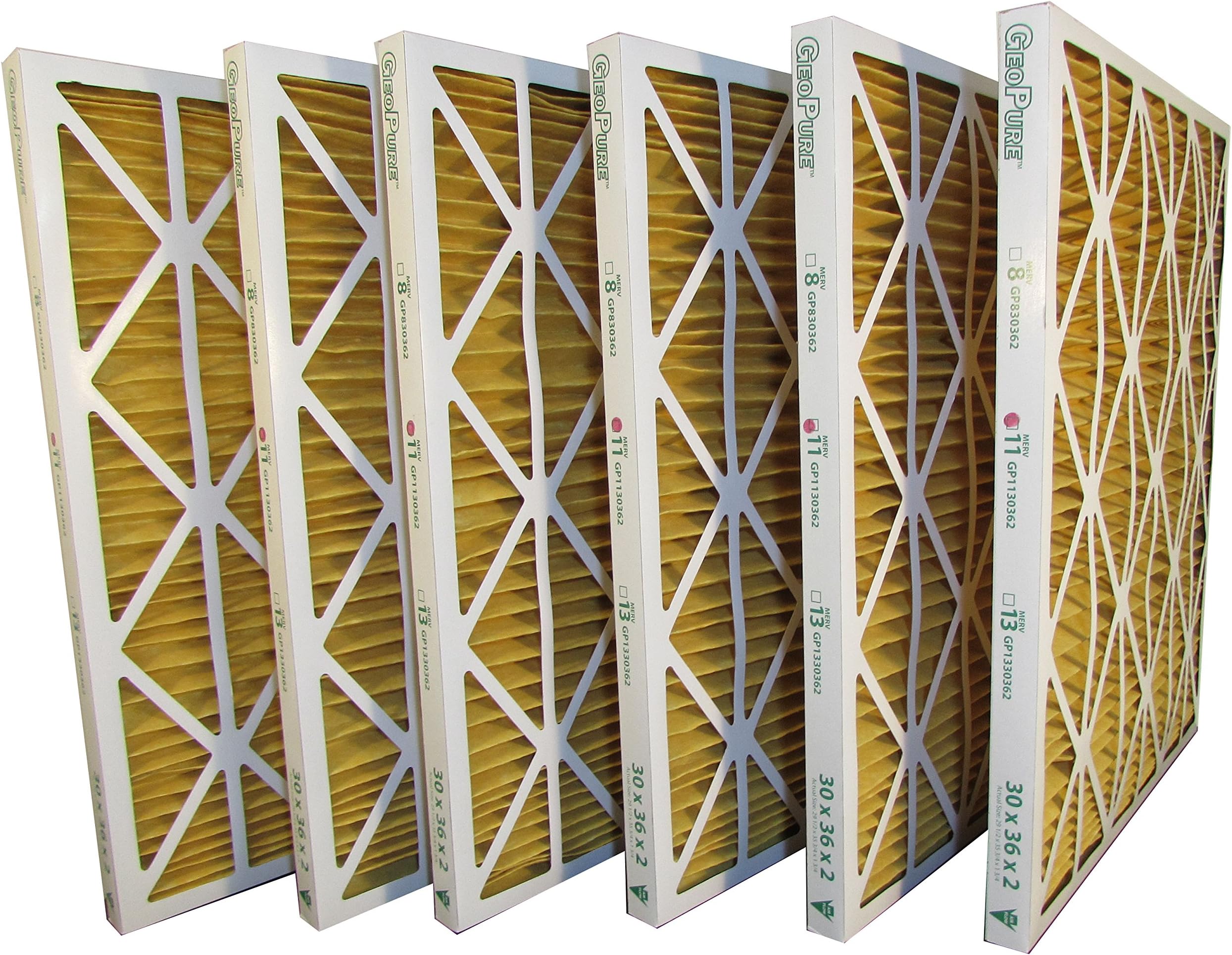 30x36x2 MERV 11 GeoPure Geothermal Air Filter (pack of 6)
