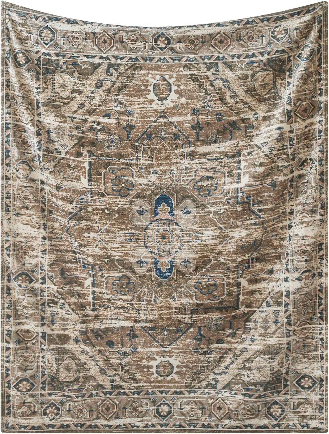 Super Soft Flannel Queen Blanket 90x90 Inches, Premium Checkered Jacquaed Silky Fleece Lightweight Bed Blanket All Season Use, Burgundy Strip, 90"x90"