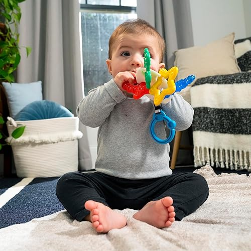 Miniatura 9 de Baby Einstein Teethe & Wobble Tinker - Juguete mordedor de tigre, sin BPA, para aprendizaje de causa y efecto, bebés a partir de 3 meses