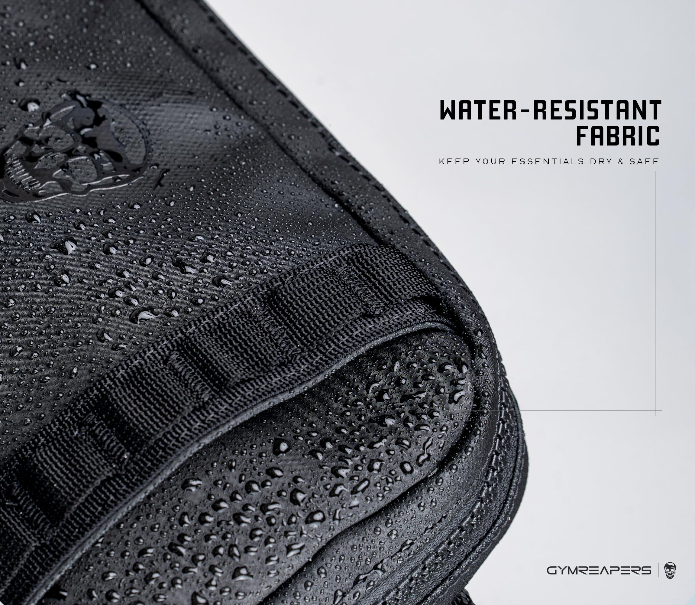Gymreapers Nagrobek torba podróżna crossbody, z regulowanym paskiem, wodoodporna, nerka, torba na ramię, do podróży, biegania i noszenia na co dzień, dla mężczyzn i kobiet, Onyx, Torebka crossbody