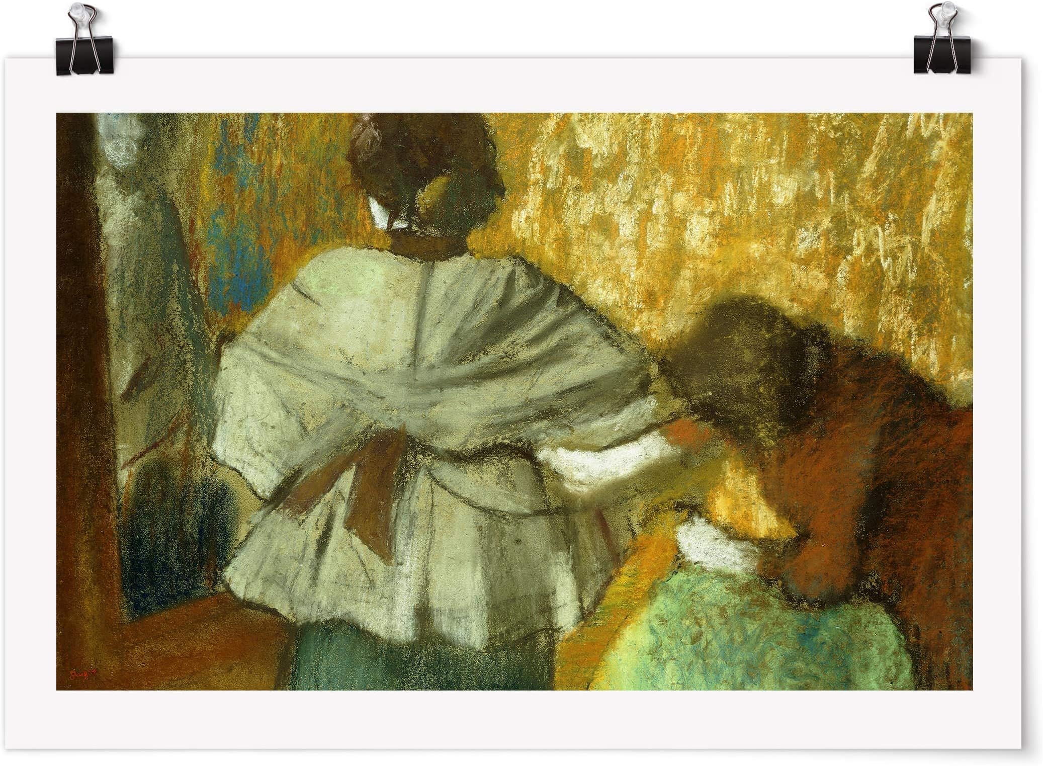 Bilderwelten Poster with Wall Clamps - Edgar Degas - Milliner - Mat 60 x 90cm