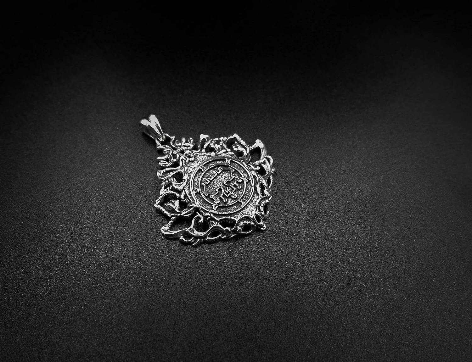 925 Sterling Silver Seal Sigil of Goetia Belial Lesser Key of Solomon Pendant Amulet Jewelry