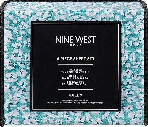 Miniatura 10 de NINE WEST Ora Printed King - Juego de sábanas (4 piezas, color malva)