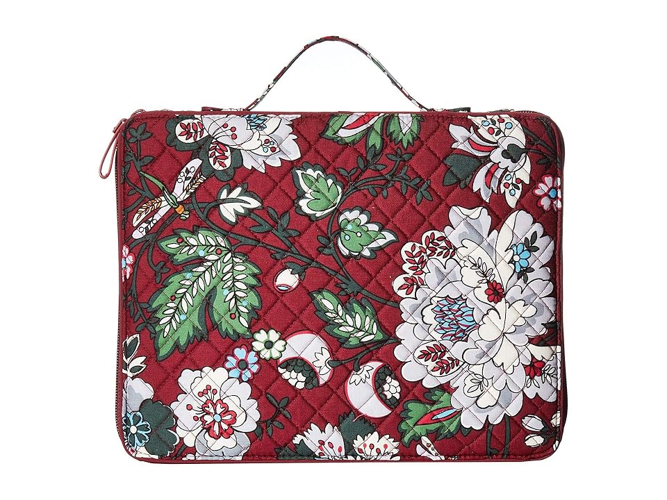 

Vera Bradley Iconic Tablet Tamer Organizer (Bordeaux Blooms) Wallet, Multi