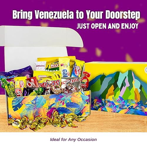 Miniatura 7 de Caja de dulces de Venezuela Pirucream Cocosette Susy Venezolano Chucherias Venezolanas Dulce Snack Caja de Regalo Caja Surtido de Galletas, Papas