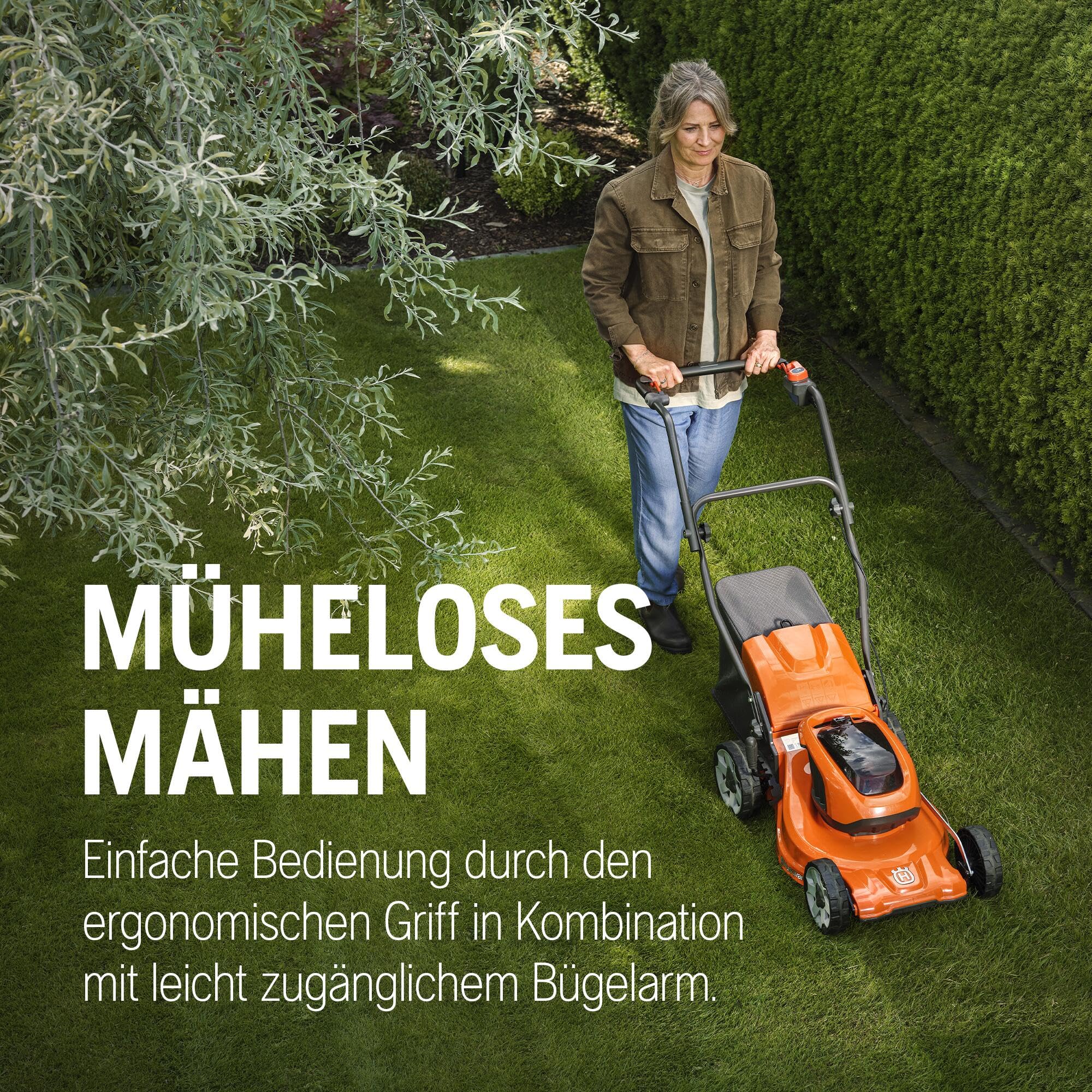 Husqvarna LC 142iS Akku-Rasenmäher mit Radantrieb inkl. Akku & Ladegerät | 42 cm Schnittbreite, einfache Handhabung für kleine und mittlere Gärten