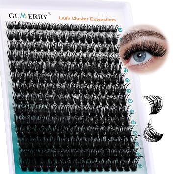GEMERRY Lash Clusters D Curl 80P 10-18mm