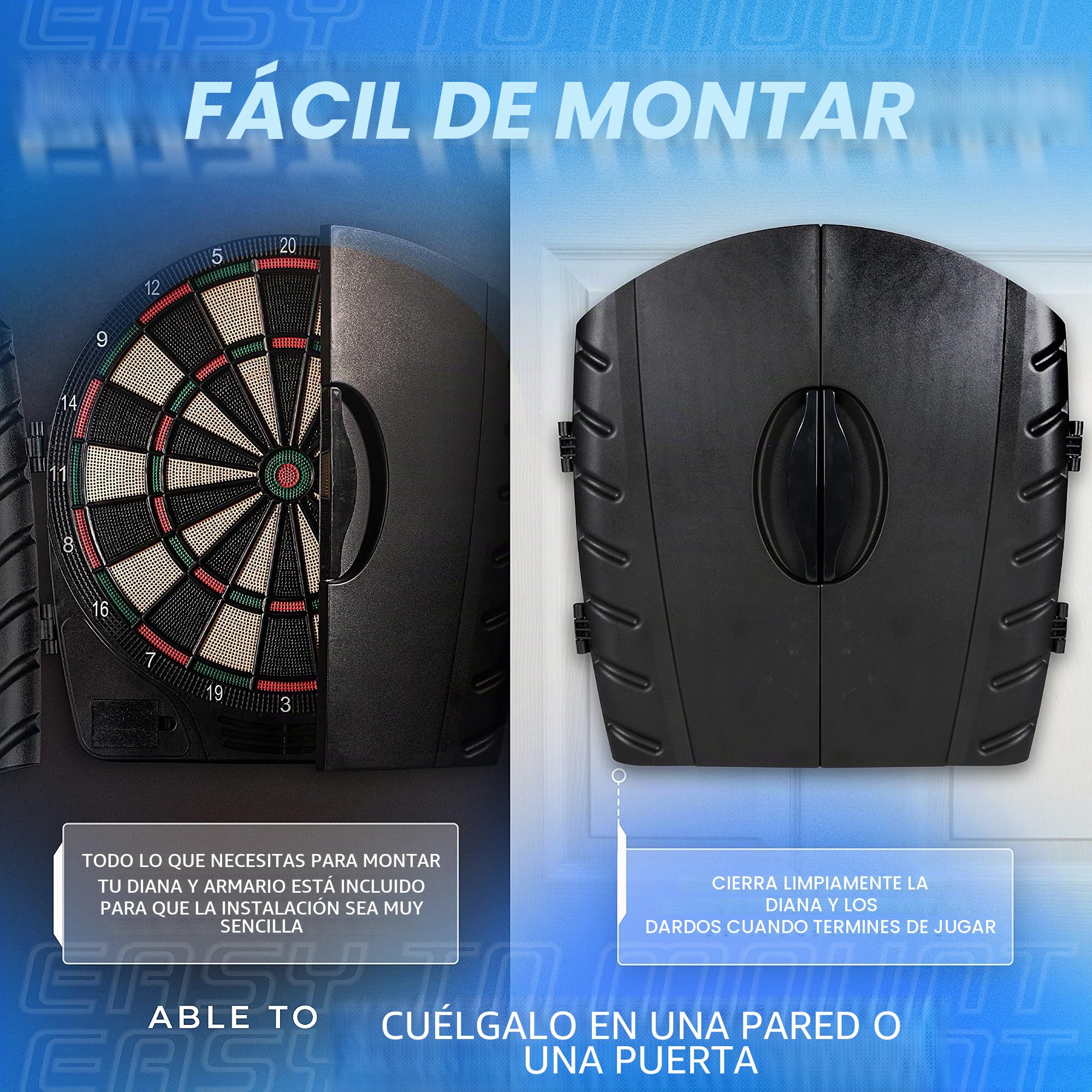 Franklin Sports Juego de Dardos electrónicos, Diana eléctrica de Punta Suave con Marcador Digital, Juego para Adultos y niños, (6) Dardos incluidos
