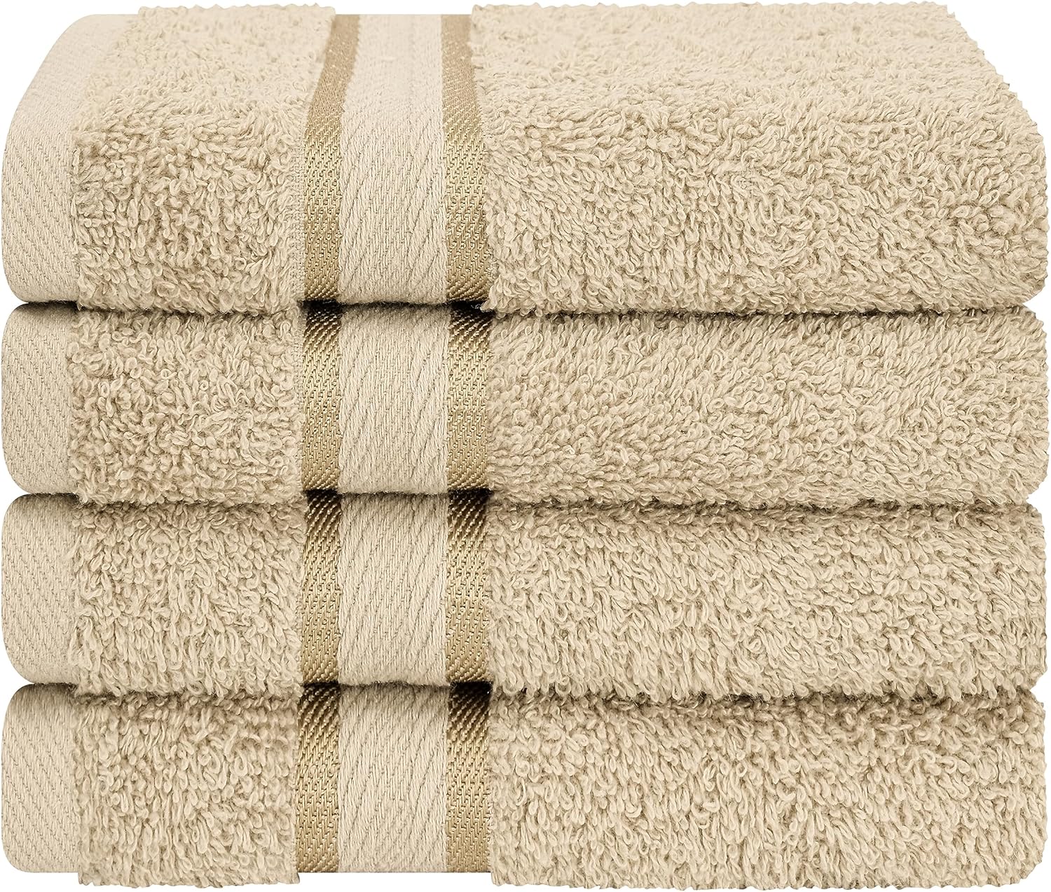 Dorlion Towels, 4 Pack Washcloth Set, 100 Cotton Wash Rags