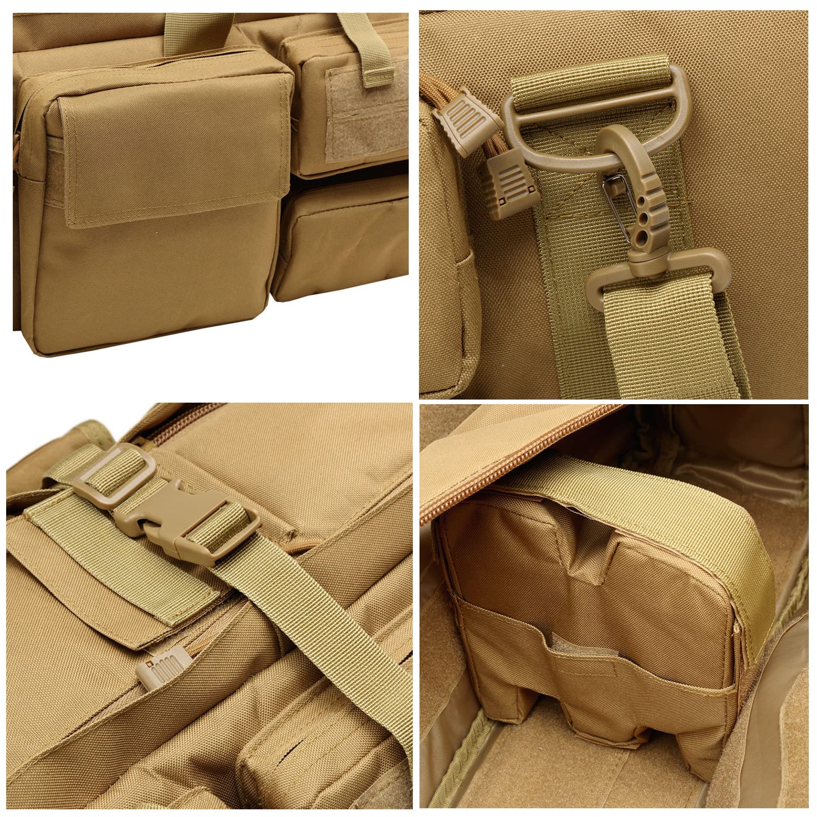 Borsa a Doppio Fucile,Fucile Custodia per Trasporto, Custodia Porta Fucili Fodero, Custodie per Carabine, Borsa Tattica per Pistola Lunga per Riporre Carabine Fucili,100cm/39inch